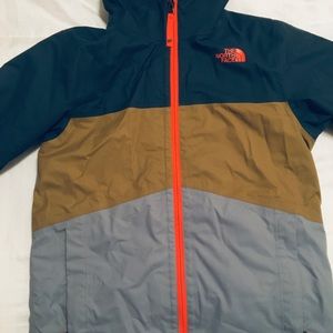 North Face boys winter shell with removable fleece